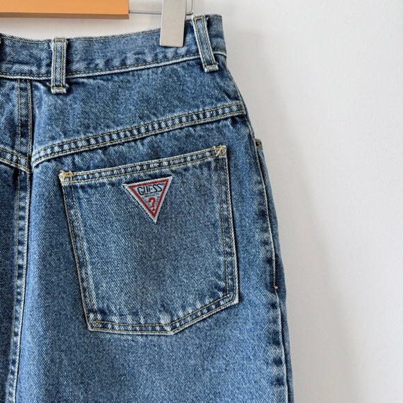Vintage Guess by Georges Marciano Denim Mini Skirt High Waist XS Canada - Picture 5 of 11
